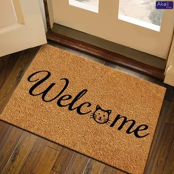 High Quality Imitation Coconut Doormat Non-slip Absorbent Floor Mat Porch Outdoor Welcome Mat Home Decoration 1