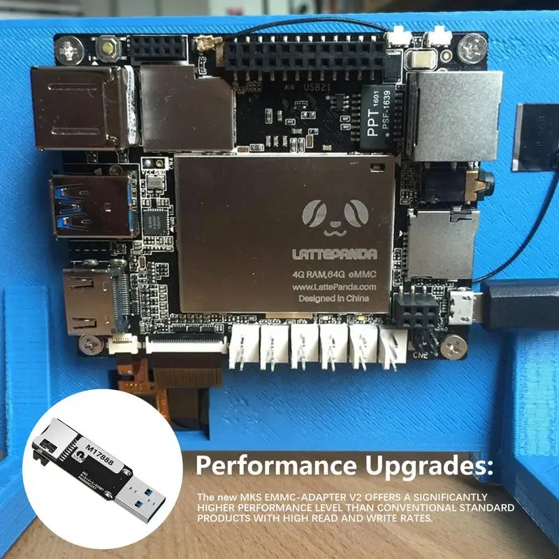 MKS EMMC 모듈용 카드 프린터 및 프로그래머 USB 3.0 리더, 마이크로 SDs TF 카드, 높은 읽기 및 쓰기 속도, 3D 프린터 도구