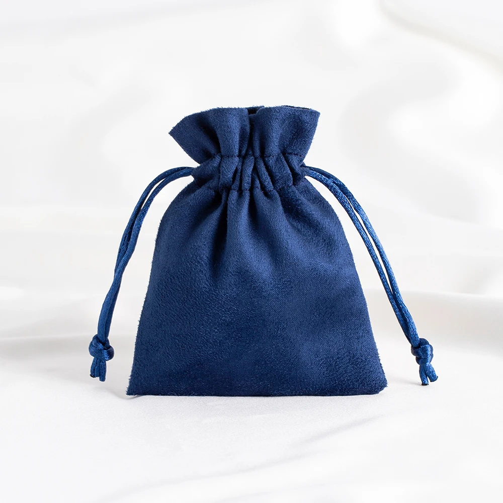 Luxurious Green Velvet Jewelry Gift Pouches - Set of 10