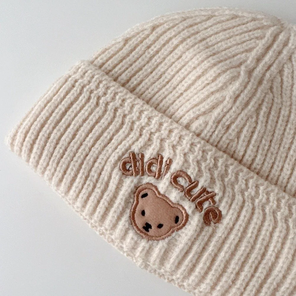 Crochet Wool Baby Beanie Cap for Toddler Boys and Girls