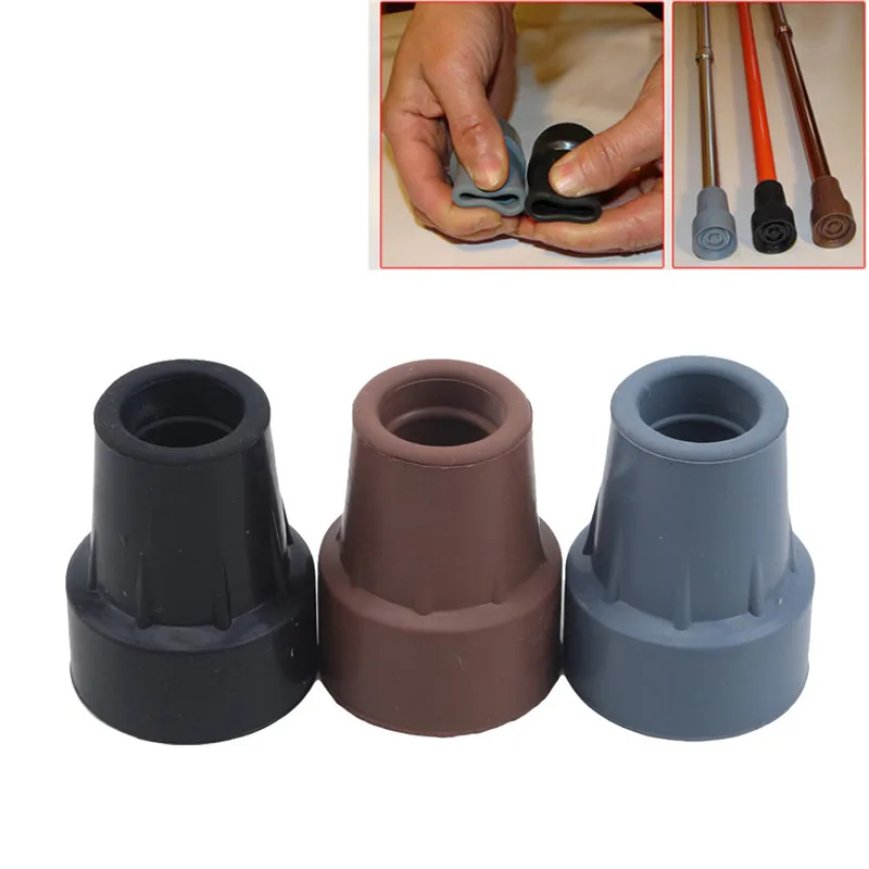 Gummi Trekking Pole Kappe Gehstock Krücke Cane Bottom Pads Abdeckung Ferrule Rutschfeste Fuß Abdeckung Trekking Pole Cane Krücke Stuhl – Detail 4