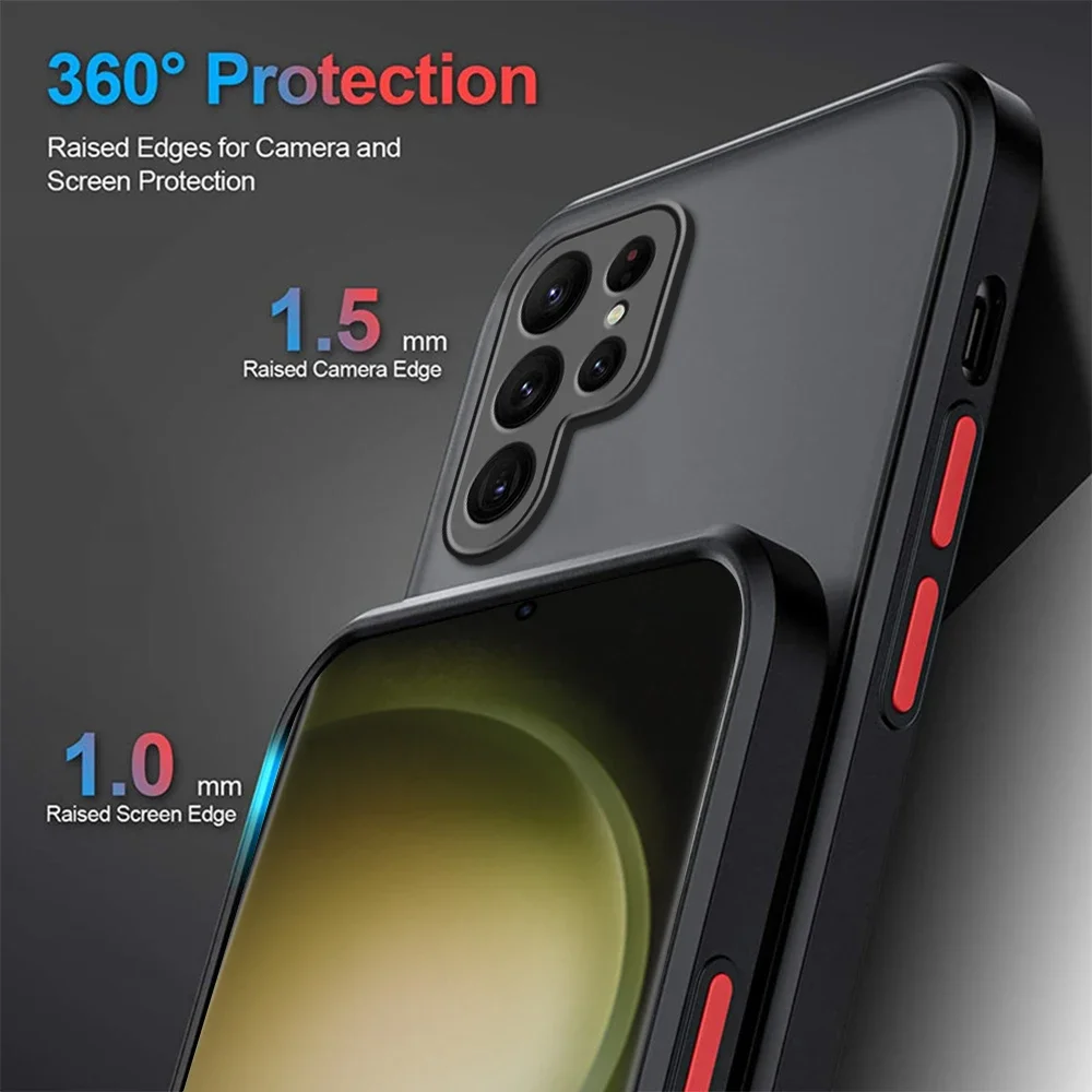 Enhanced Armor Matte Shockproof Bumper Hard Case