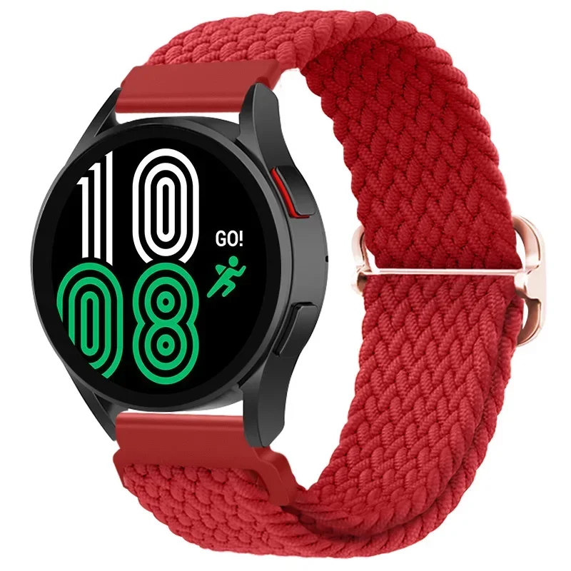 Braided Nylon Elastic Loop Strap, 20mm/22mm, Solo Bracelet Watch Band