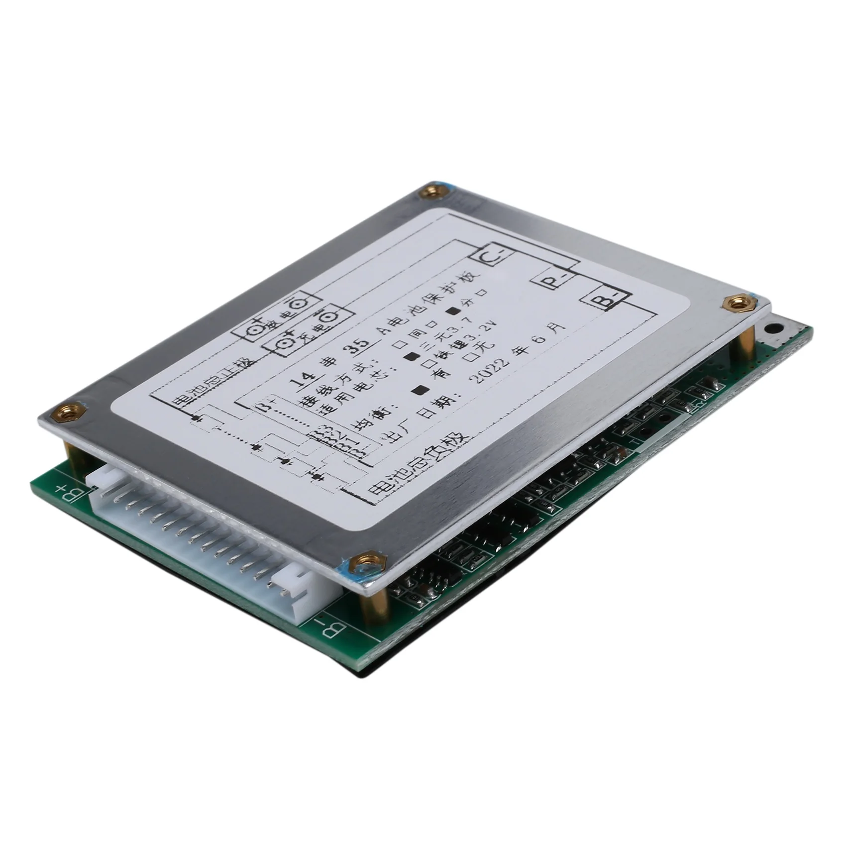 BMS 14S 52V 35A Li-Ion Batteria al litio Caricabatterie Scheda di protezione Batteria Scheda BMS con funzione di bilanciamento per - immagine 6