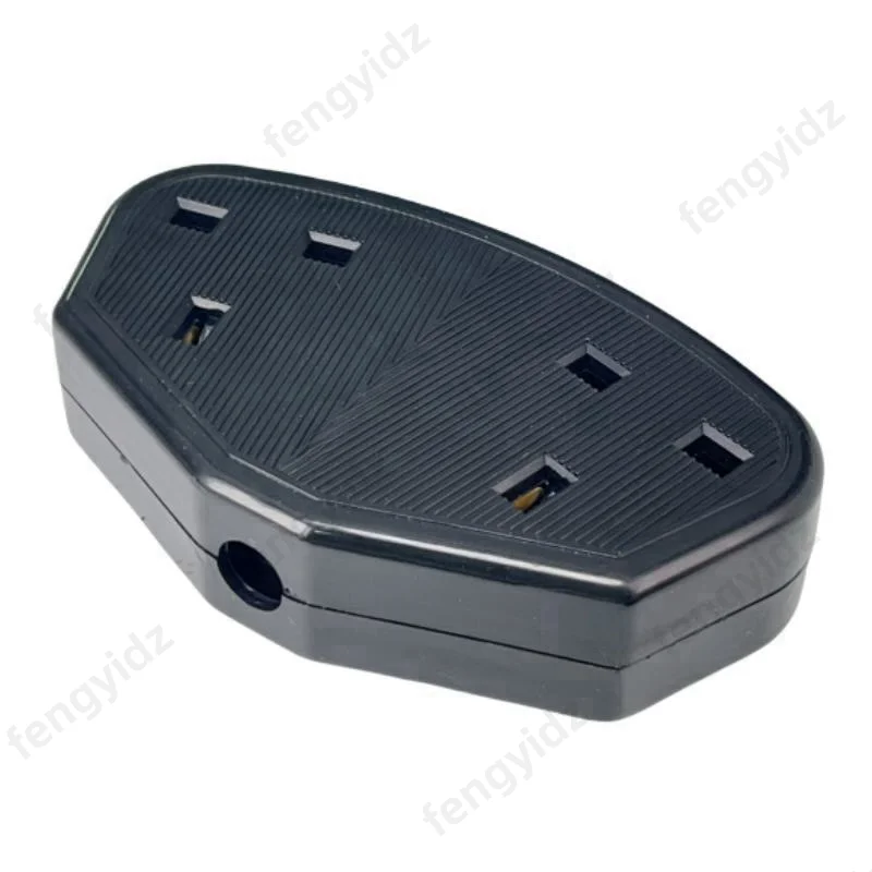 2 gang UK Standard Detachable Female Socket 13A British Power Cord Rewirable Connector 2 Outlet Socket