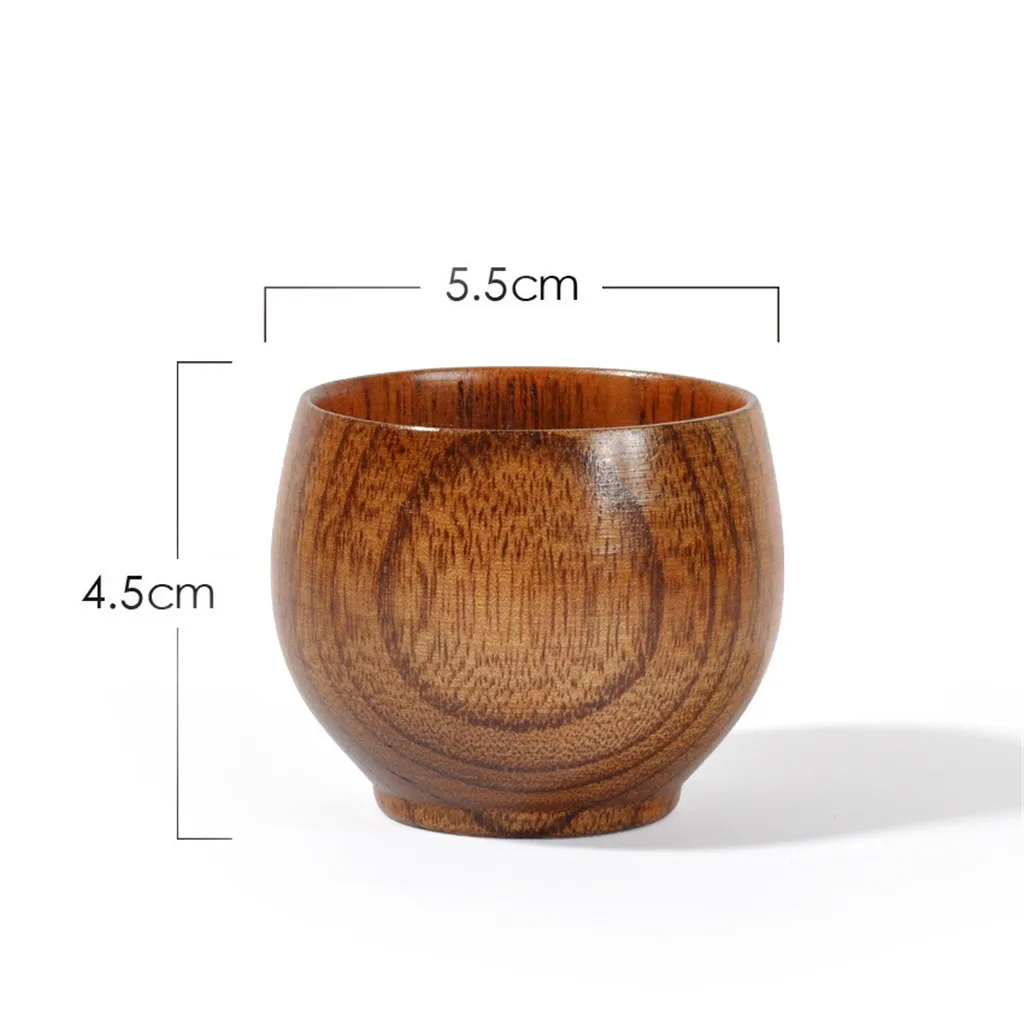 Wooden Big Belly Cups coffee cup tea cup coffee mug Handmade Natural Wood Cups Beer Tea Coffee Milk Water Cup Kitchen Bar Drinkware Handmade