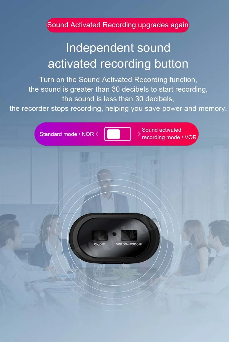 sound activated recording feature