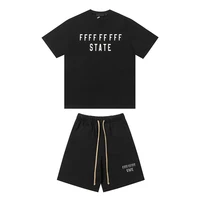Nouvelle collection automne-hiver 2024 Classice : Ensemble décontracté été homme/femme avec t-shirt à manches courtes et short imprimé lettres 5