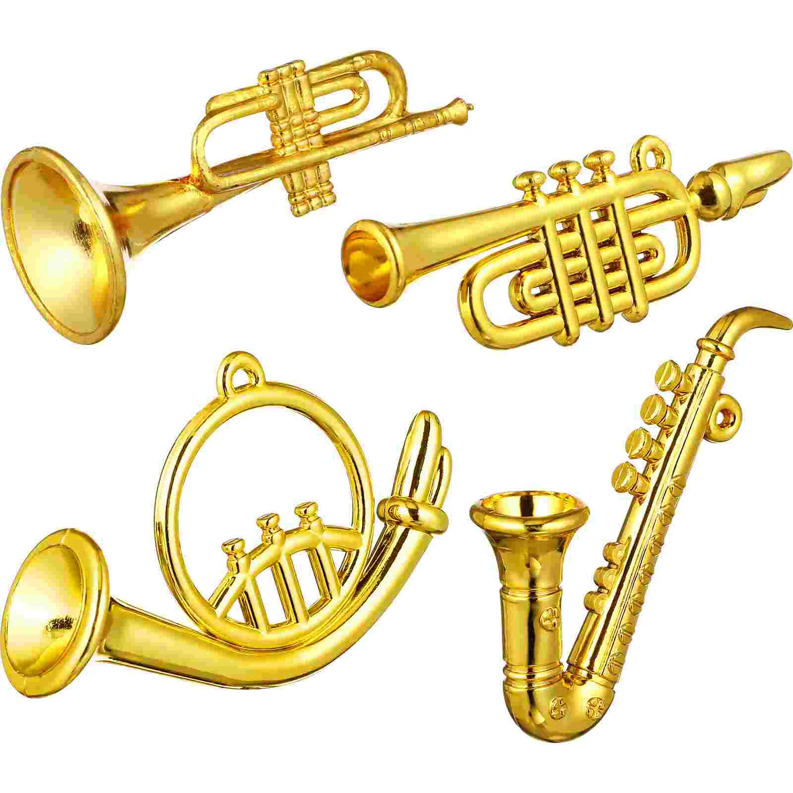 

1:6 Mini Plastic Musical Instruments Miniature Saxophone Trumpet Model Toy For House Kids Pretend Play Game Access