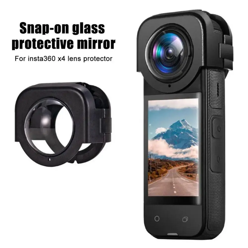 스크래치 방지 렌즈 가드 전체 보호 클립 버클 렌즈 보호 커버, Insta360 X4 용 파노라마 강화 유리