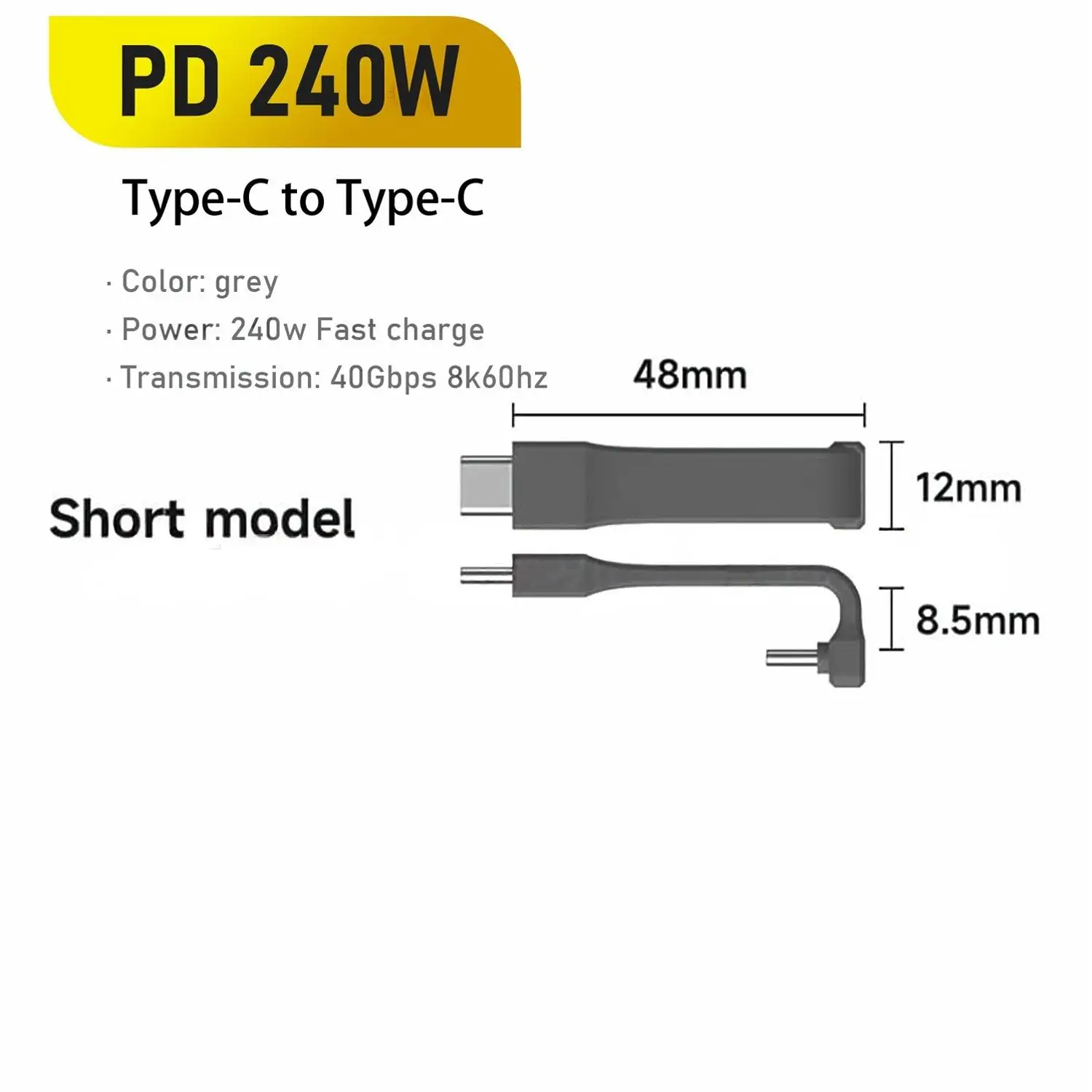 ตัวเลือกสินค้า สายชาร์จ USB-C 240W 40Gbps สำหรับ iPhone iPad SSD