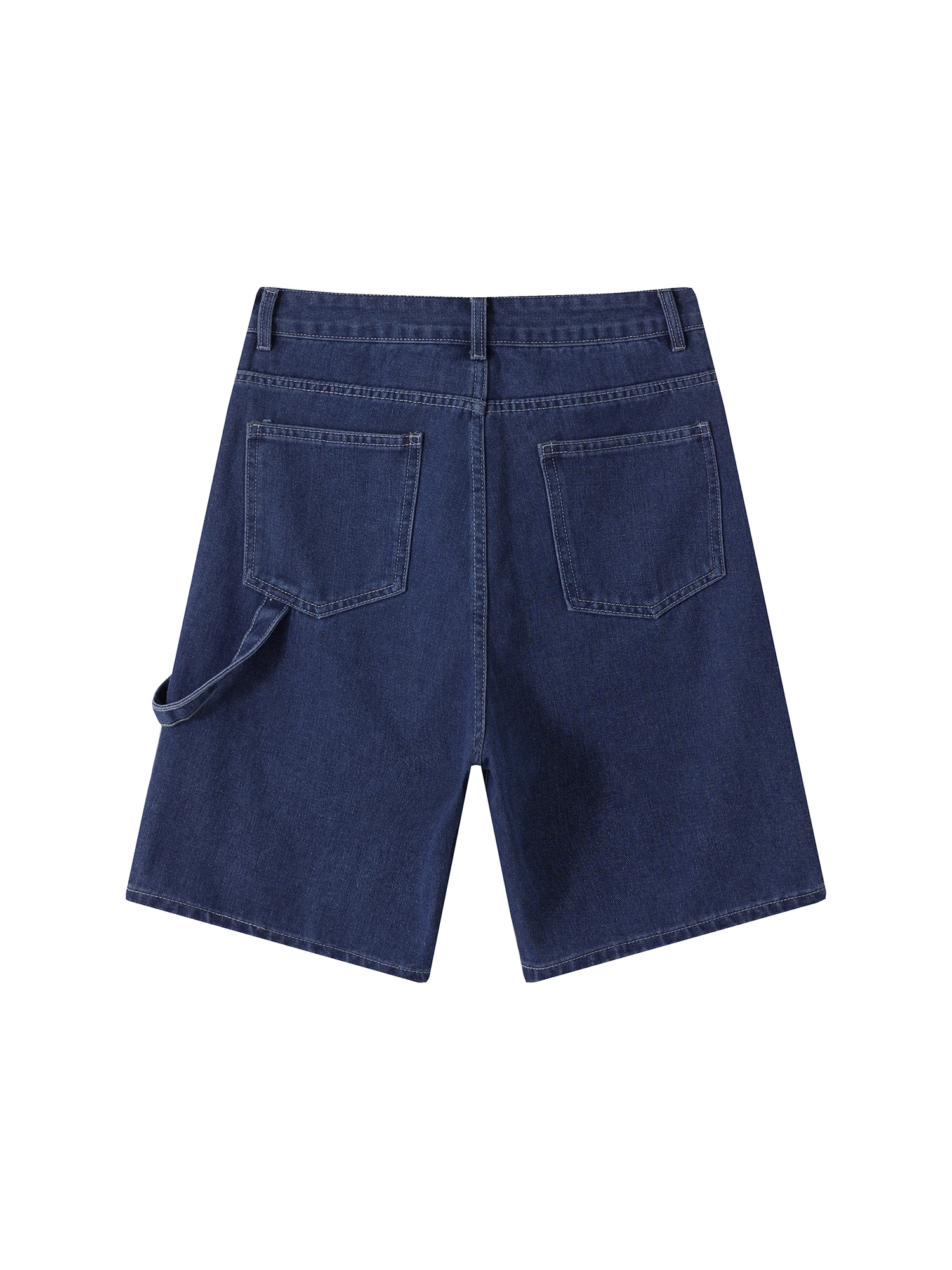 Women s Distressed Denim Bermuda Shorts High Waisted Ripped Jean Shorts with Frayed Hem and Pockets Vintage Streetwear Casual