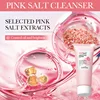 SADOER Himalayan Pink Salt Facial Cleanser Deep Cleansing Moisturizing Face Wash Foam Cleanser Face Cleansing Skin Care 4
