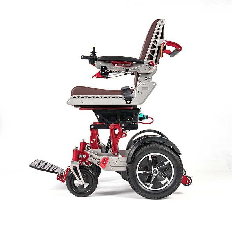Muiltifunctional Heavy Duty Power Lift up/down Motorized Wireless Control Foldable With Trolley Handle Electric Wheelchair