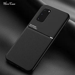 Magnetic Carbon Fiber Phone Case - Sleek and Durable Design for Honor 30I (Black)