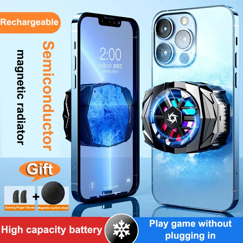 Phone Radiator Wireless Charger Cooling Fan Holder Game