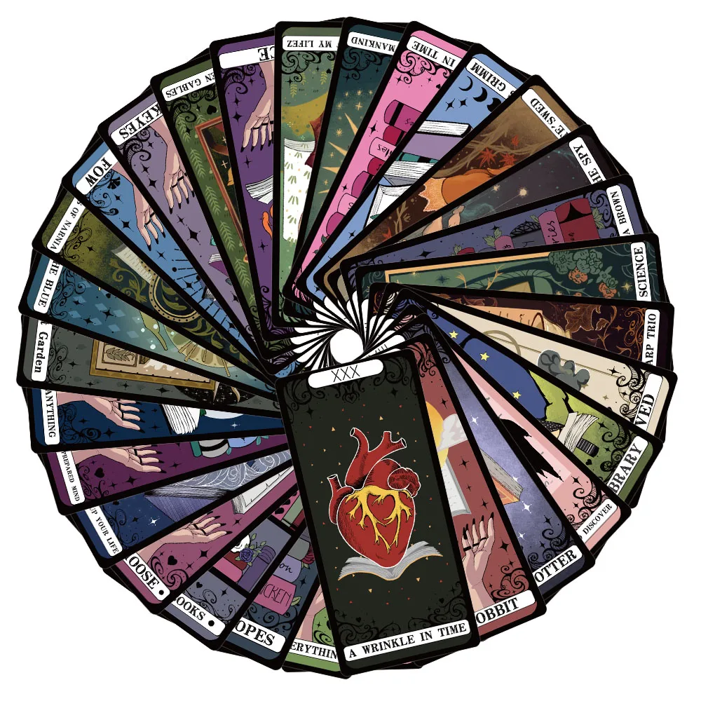 Tarot Reading Bookmarks 30PCS Creative High Beauty Decoration Handbooks Decoration Handbooks Novels Notes Bookmarks