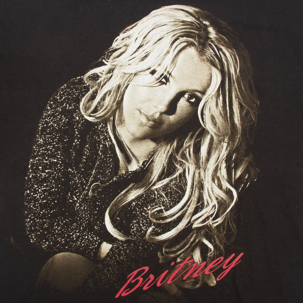Britney Spears Album Femme Fatale Black Shirt Tee Men Size S-4Xl Maniche Lunghe O Corte