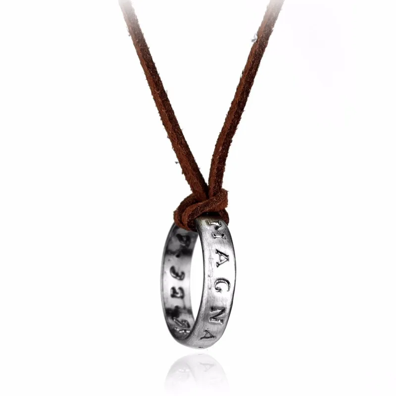 Set Fan Uncharted 4: 20 Adesivi + 2 Collane Con Anello Inciso - Gioielli Unisex In Metallo E Pelle PU - Regalo Cosplay Per Collezionisti