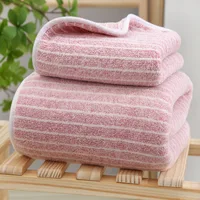 Quick-Drying Towel Coral Fleece Towels Bath Towels Thickened Absorbent for Swimming Pool Sports Fitness Gift Towels 3