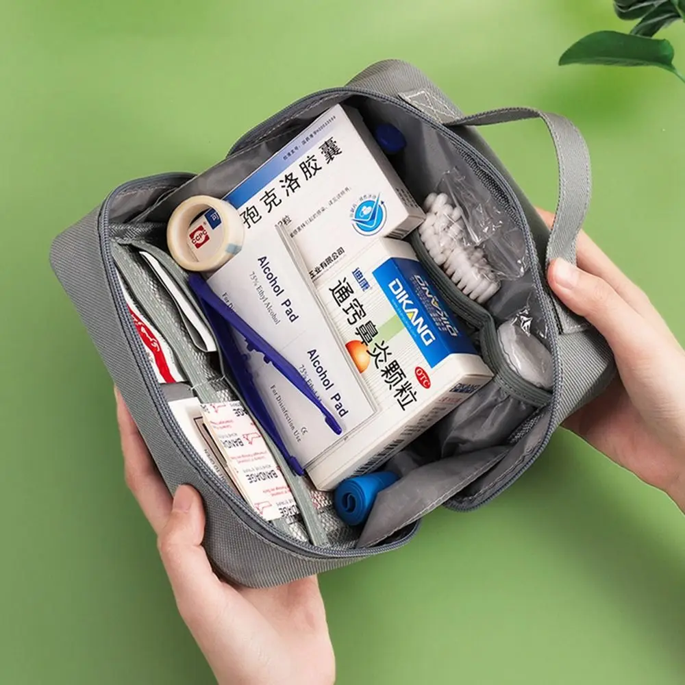 Multicompartment Family Pill Bag Portable Empty Emergency Aid Kit Moisture-proof Waterproof Medicine Organizer Box Household