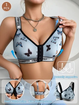 1pc Women's Casual Comfortable Wireless Bra 1