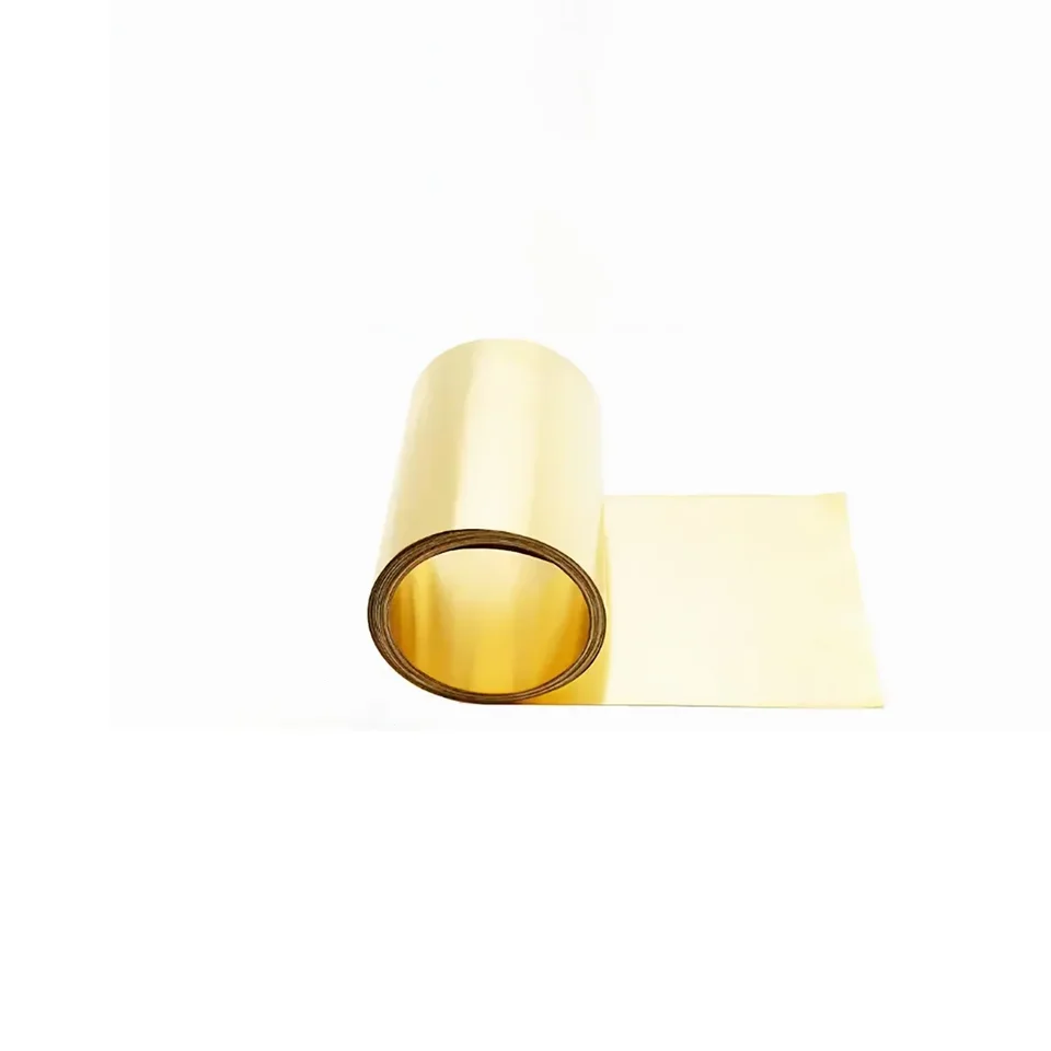 QWORK H62 Messingblech – 0,5 Mm Dick, 100 X 300 Mm, Korrosionsbeständig, Für DIY & Industrie