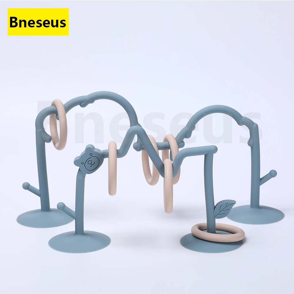 Bneseus Baby Toy Silicone Educational Toy Infant Montessori Toy Teething Track Maze Silicone Rollercoaster Bead Chain Accessorie