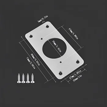 แผ่นซ่อมบานพับ แผ่นซ่อมบานพับสแตนเลส แผ่นคงที่พร้อมสกรูยึด ตู้เสื้อผ้า ตู้ครัว ตู้หนังสือ 2