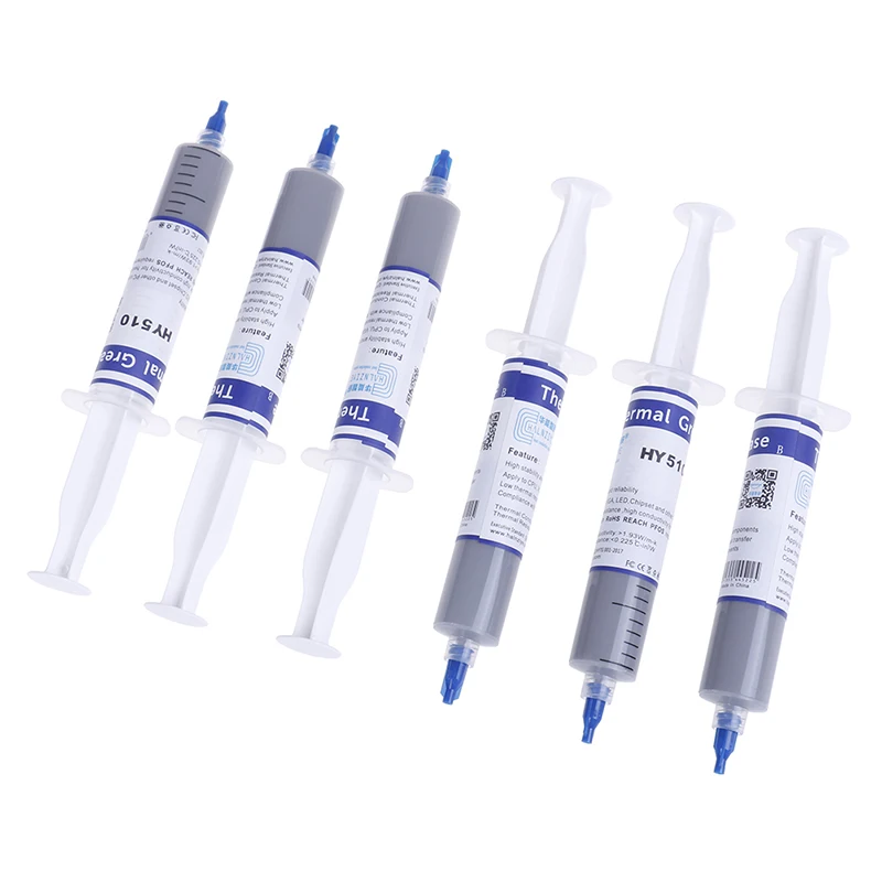 

3Pcs HY510 30g gray thermal conductive grease paste for CPU GPU chipset cooling