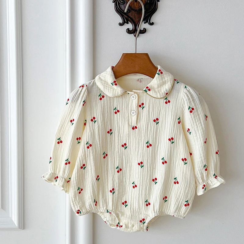 

Детский хлопковый комбинезон с длинным рукавом, на возраст 0-24 месяца