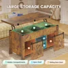 Lift Top Coffee Table, 4 in 1 Convertible Coffee Tables with Storage and Hidden Compartment for Living Room 4