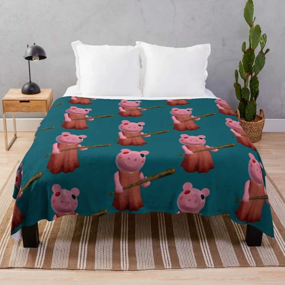 

Piggy Throw Blanket cosplay anime Personalized Gift Weighted Luxury Designer Blankets