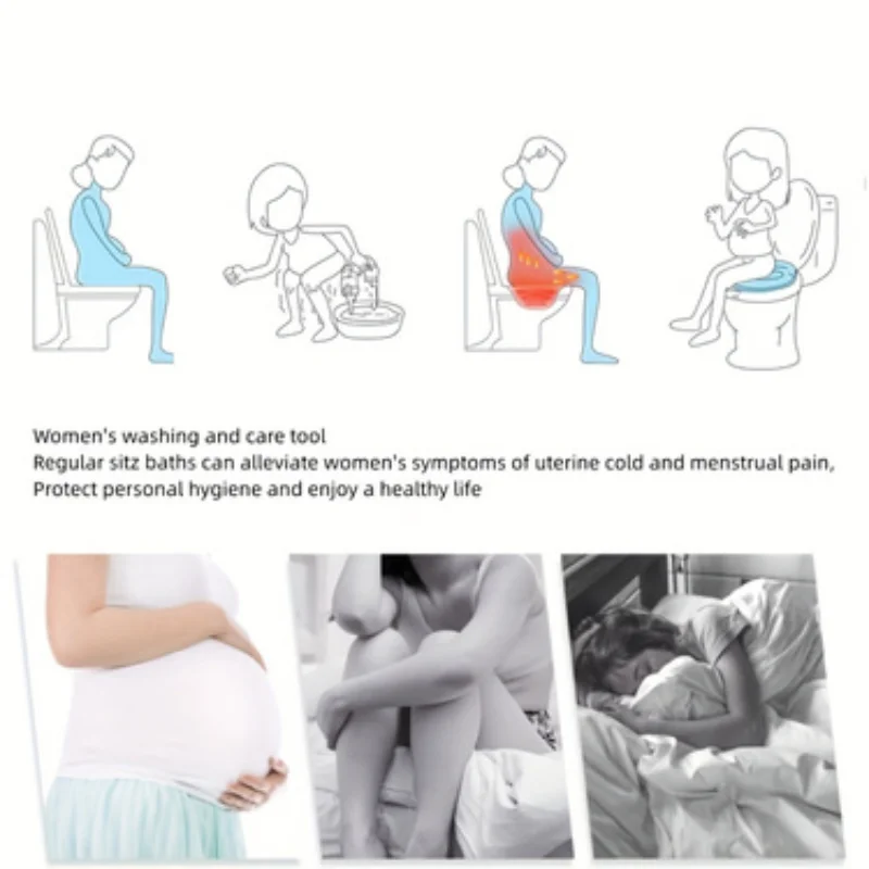 Bidet Folding Portable Bidet Maternity Self-Cleaning Private Parts Buttock Rinse Perineal Soak Bath Hemorrhoid Treatment Bidet 3
