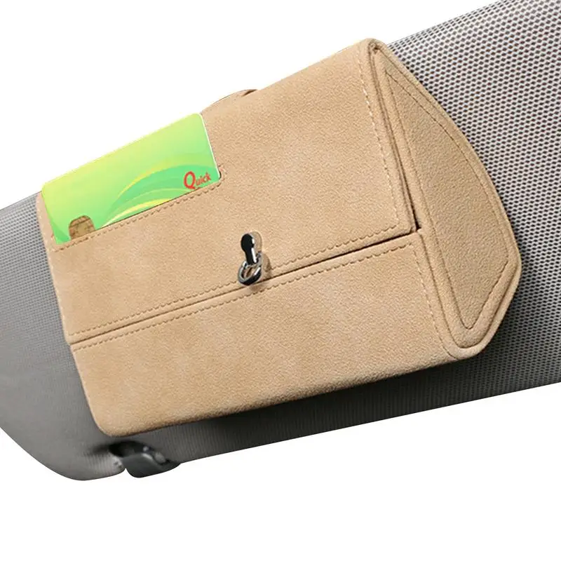 

Держатель солнцезащитных очков для автомобиля, футляр для очков с карточкой и магнитной застежкой, защитный футляр для очков, автомобильные аксессуары для большинства моделей автомобилей