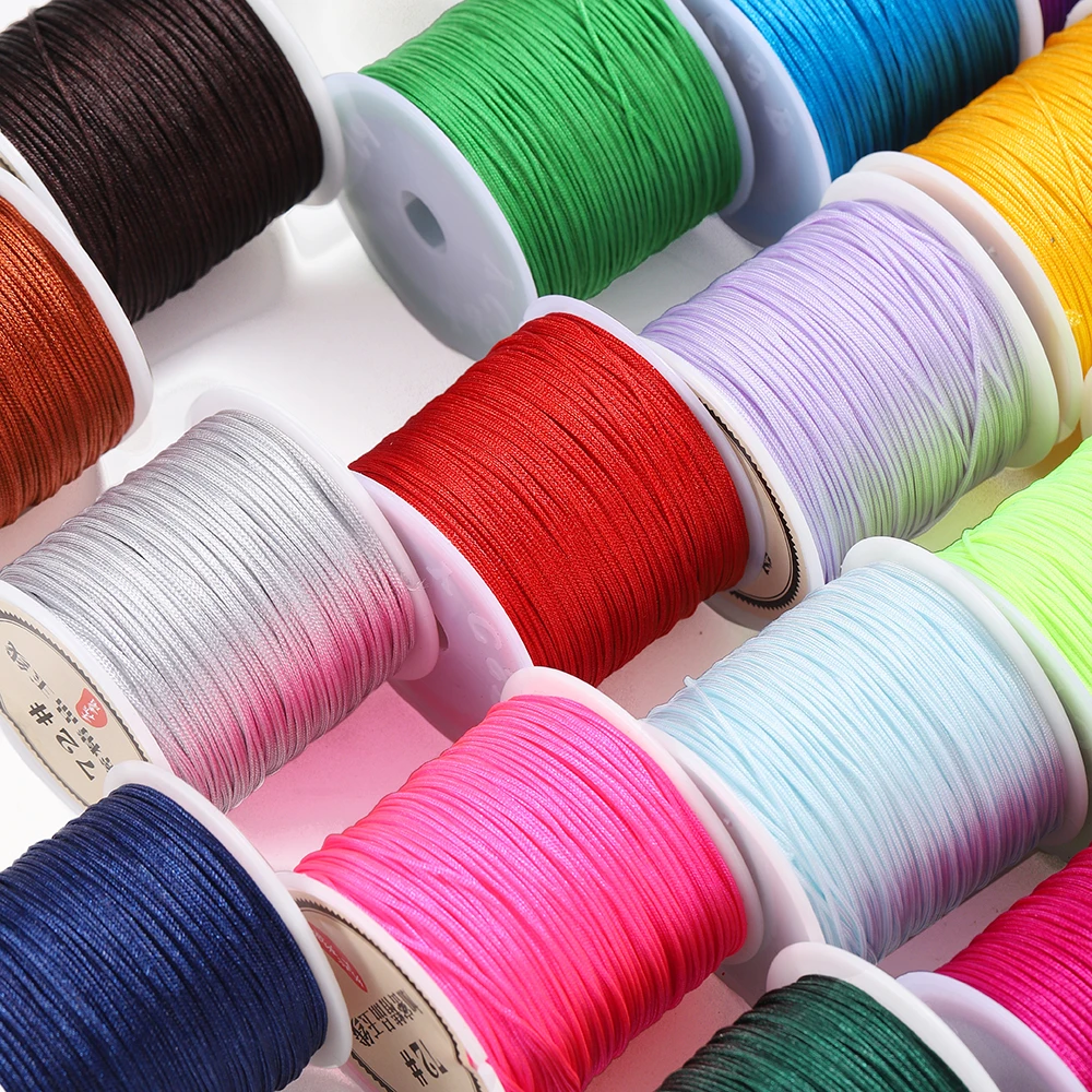 Durable Nylon Cord for Jewelry and Crafting - 0.8mm, Variety Lengths