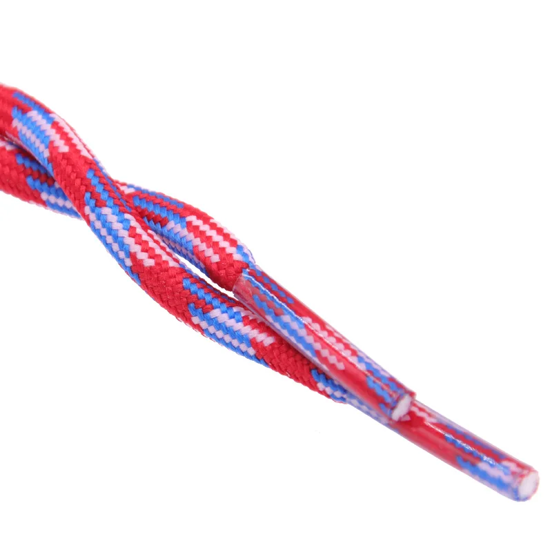 Weiou Personality Shoelaces 4.5 MM Round Polyester Three Twill Laces Man Women  Casual Shoestrings For Leisure Running Sneakers