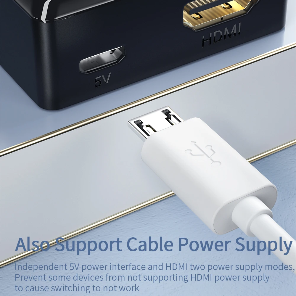 Essager HD ȣȯ  й ġ 4K HD ȣȯ ġ 1x2/2x1  ó 2 In 1 Out for PS5 TV Box
