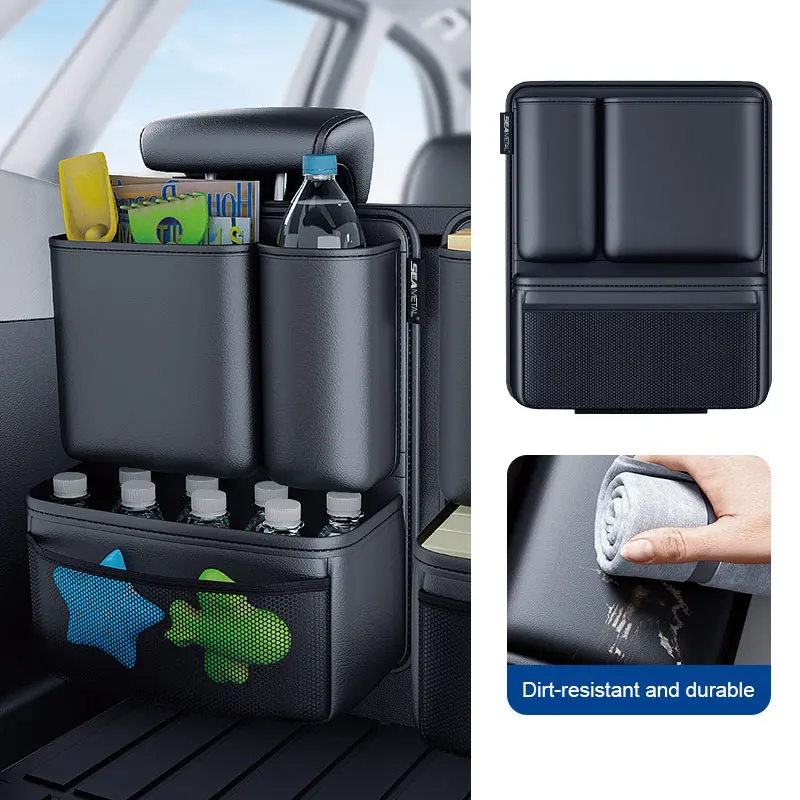 Car Seat Storage Bag Car Seat Back Storage Bag for Baby New Diaper Holder Kids Drink Support Child Toys Bag Backseat Umbrella Bottle Holder Accessory