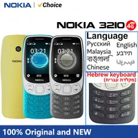 Nokia 3210 4G Feature Phone Dual SIM 2.4" Type-C Port Bluetooth 5.0 FM Radio 1450mAh Bettery Push-button Mobile Phone 1
