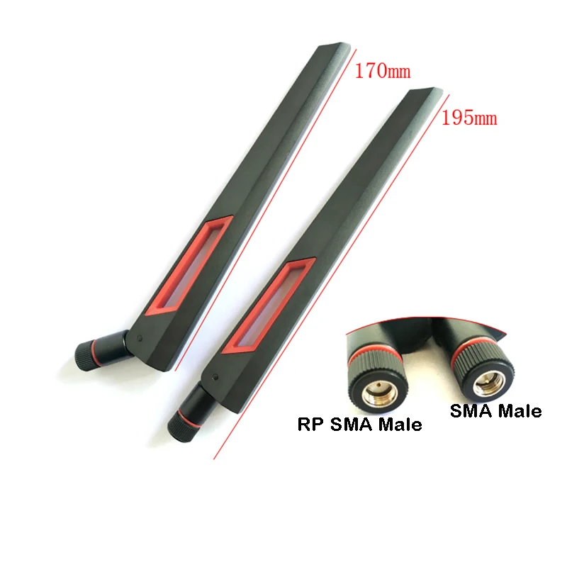 2PCS 2.4G 5.8G Dual Band Antenna For ASUS AC88U AC68U Huawei Wifi Router Through The Wall 12DB High Gain SMA Connector материнская плата asus rog strix b760 a gaming wifi 90mb1ep0 m0eay0