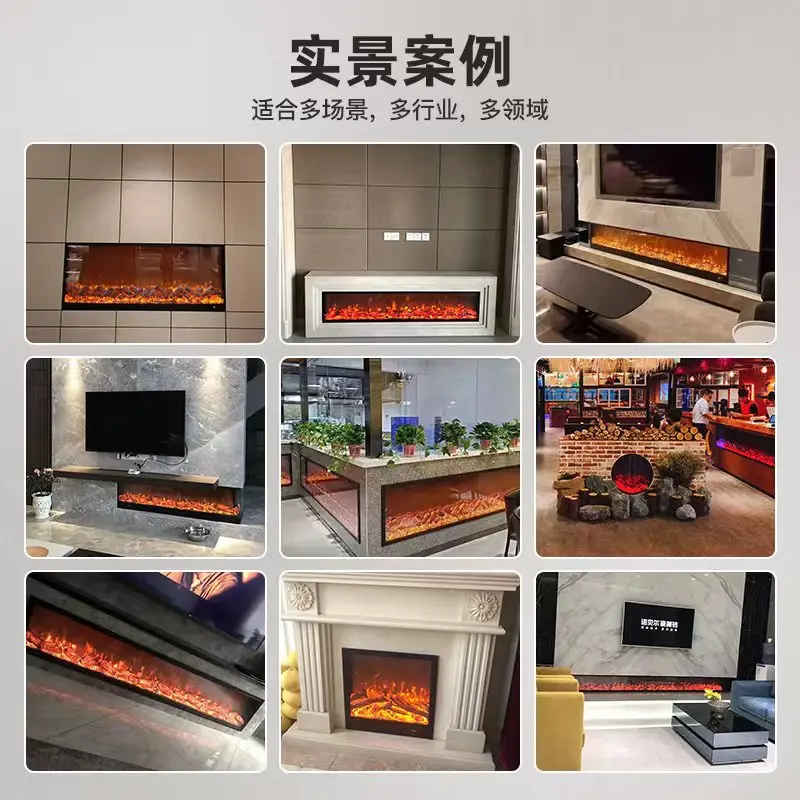 Fireplace Cabinet Furnace Core American Electric Fireplace Embedded  Household Electronic Simulation Flame Space Heater Fireplace - AliExpress
