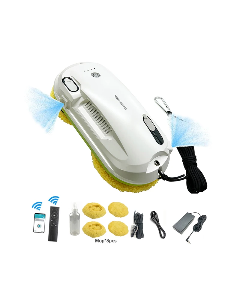 Electric Window Cleaner Robot Glass Washer Automatic Spray Water Smart Home Appliance Robotic Vacuum Cleaning Products for House 6