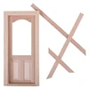 1/12 Door Mouse Perez For Wall Scale Miniature Interior Wooden Door DIY Dollhouse Furniture Doll House Accessories 5
