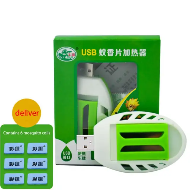 Elektronikus Alkatrészek Rovargyilkos Elektromos Szúnyogtaszító Hordozható 6 Riasztó Tabletta Kártevőirtó Füstölő Usb - Image 5