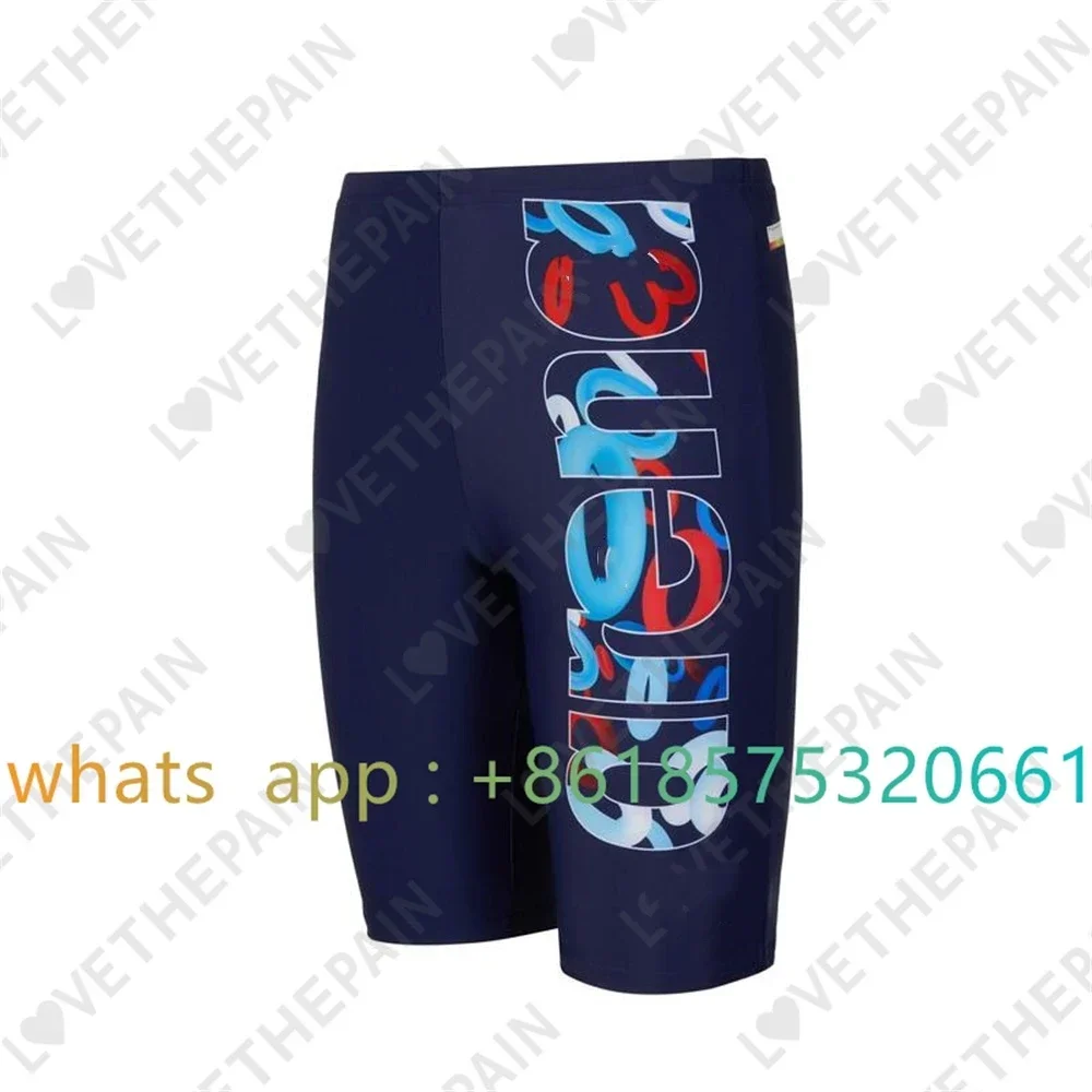 

Summer Men's Swimming Trunks Beach Tights Shorts Professional Swim Surf Trunks Quick Dry Uv Surf Pantalones Gym Jammers Swimsuit