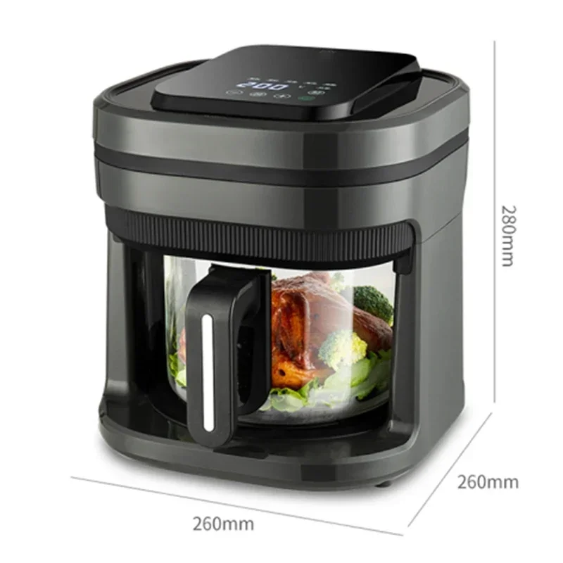 New Visual Air Fryer Home Multi-function Intelligent Chip Machine Automatic Electric Fryer