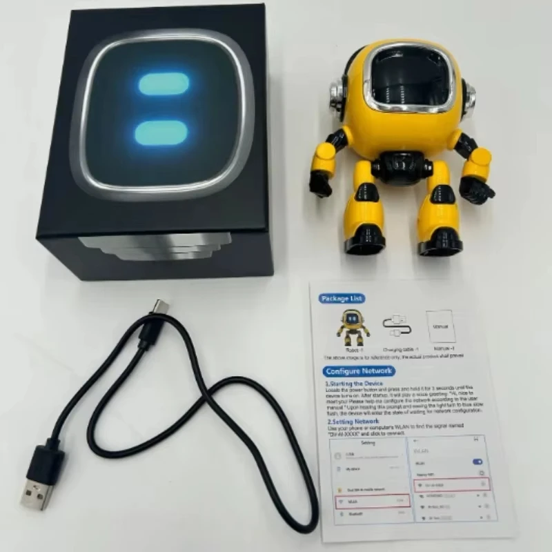Robot Compagno AI: Facile da Usare, Robot Elettrico per Bambini, Giocattolo Telecomandato per Viaggi, Casa ed Educazione, Meccanico Elettrico per Bambini - immagine 3