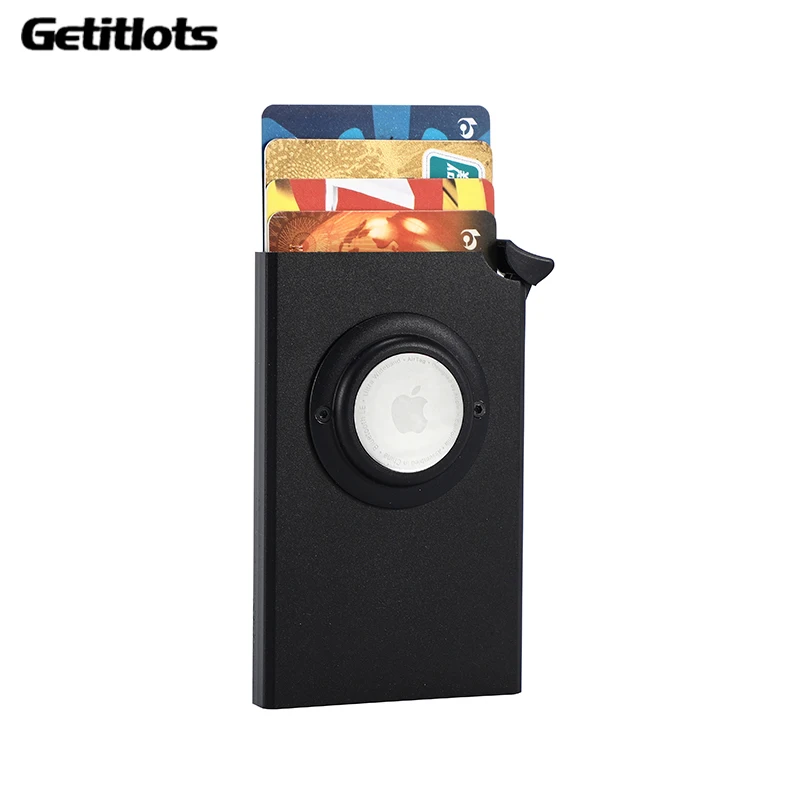 ID Card Holder Men Airtag Holder Minimalist Wallet Slim POP UP Credit
