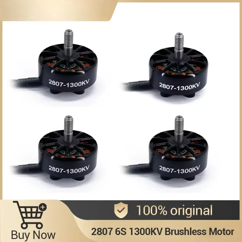 1/2/4pcs 2807 6S 1300KV Brushless Motor for FPV Drone Freestyle 7inch Long Range Drone Model